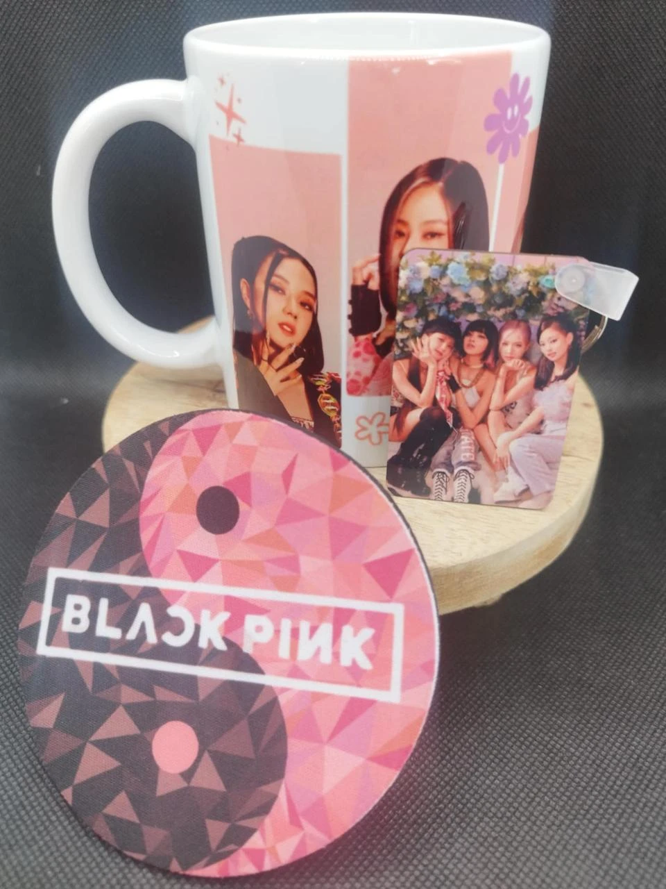 đ Coffret Mug â Mug + Porte-clĂ©s + Dessous de Tasse â BLACKPINK đ€đ